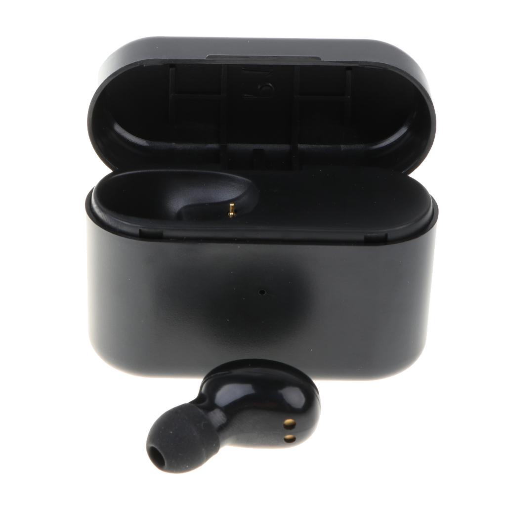 Bluetooth Wireless In-ear Earbuds Stereo Headsets With Charging Bin Black