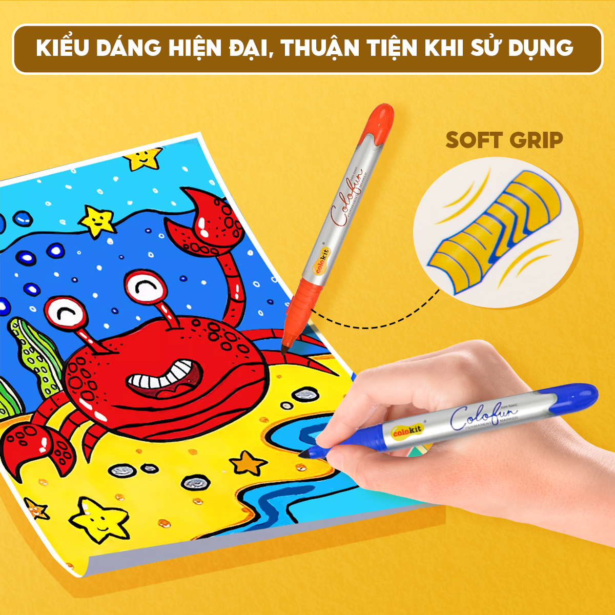 Hình ảnh Bút lông dầu mỹ thuật Thiên Long Colokit PM-C01