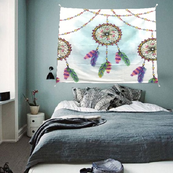 Tranh vải treo tường dreamcatcher trang trí đáng yêu