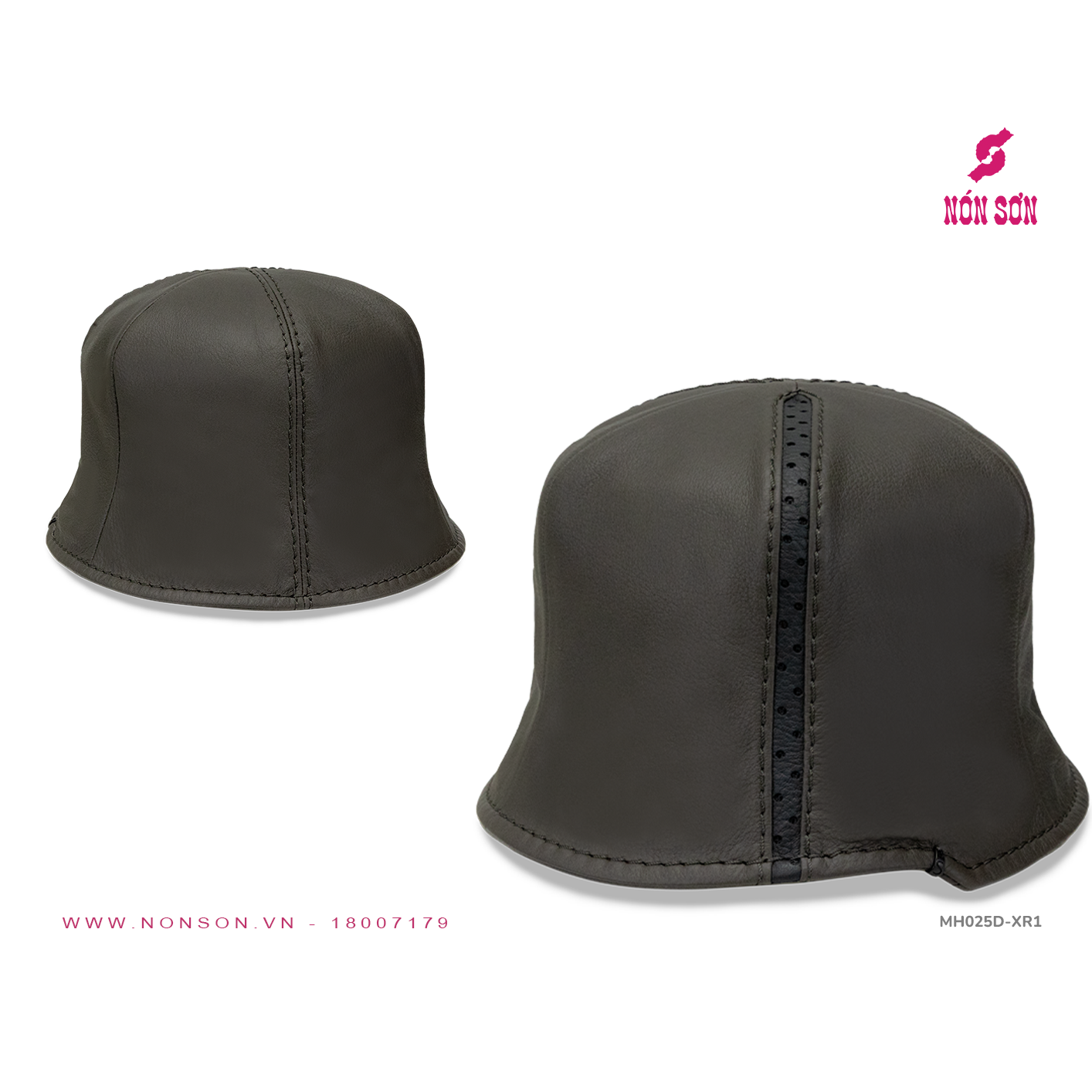 Mũ vành da cao cấp thời trang NÓN SƠN chính hãng MH025D-XR1