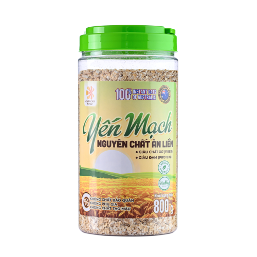 [GIÁ HỦY DIỆT -Date 4.8.2025] Yến mạch Úc Cán Vỡ nguyên chất Ăn liền - Hũ 800g, Eatclean, Ăn Kiêng Giảm Cân, Tập Gym Bổ Sung Dinh Dưỡng - Caracao Food