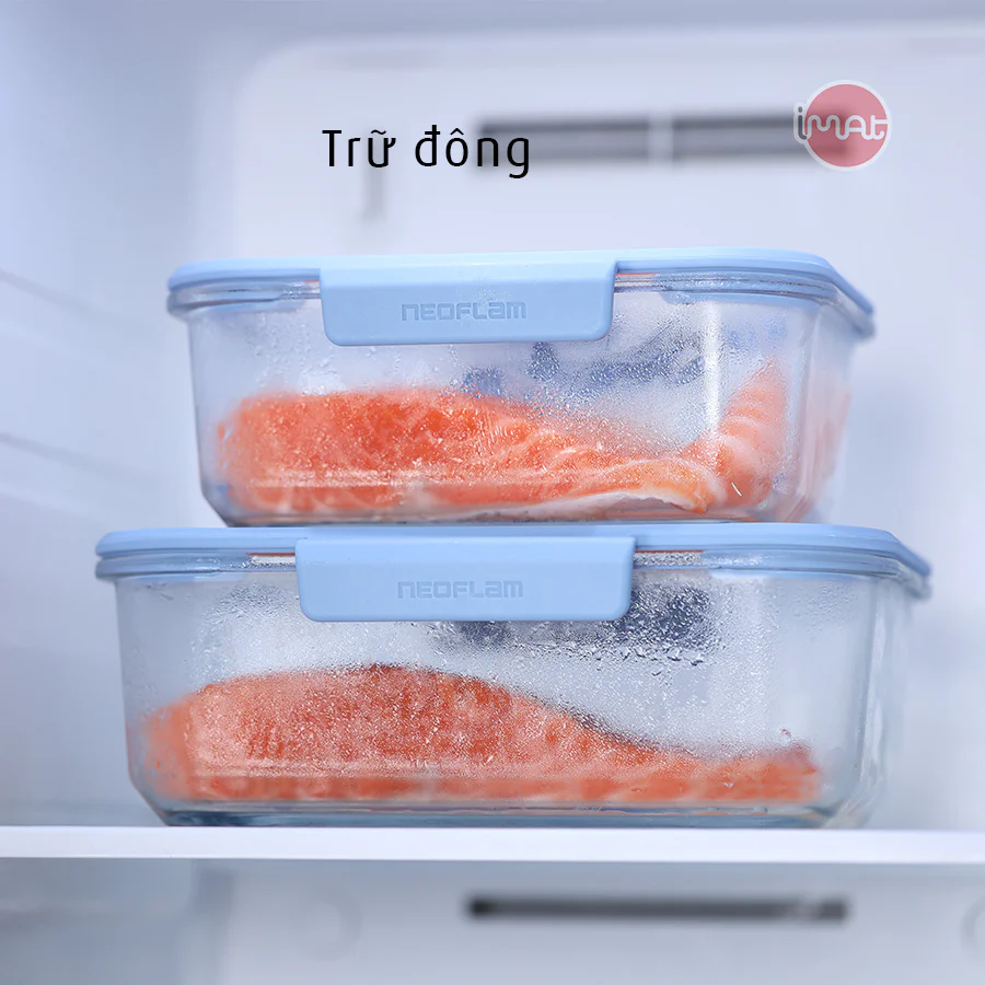 Bộ hộp thủy tinh chân không Neoflam VACU 6 món có bơm hút chân không kèm theo, dùng trong nhà bếp, lò nướng, lò vi sóng, tủ lạnh, máy rửa chén