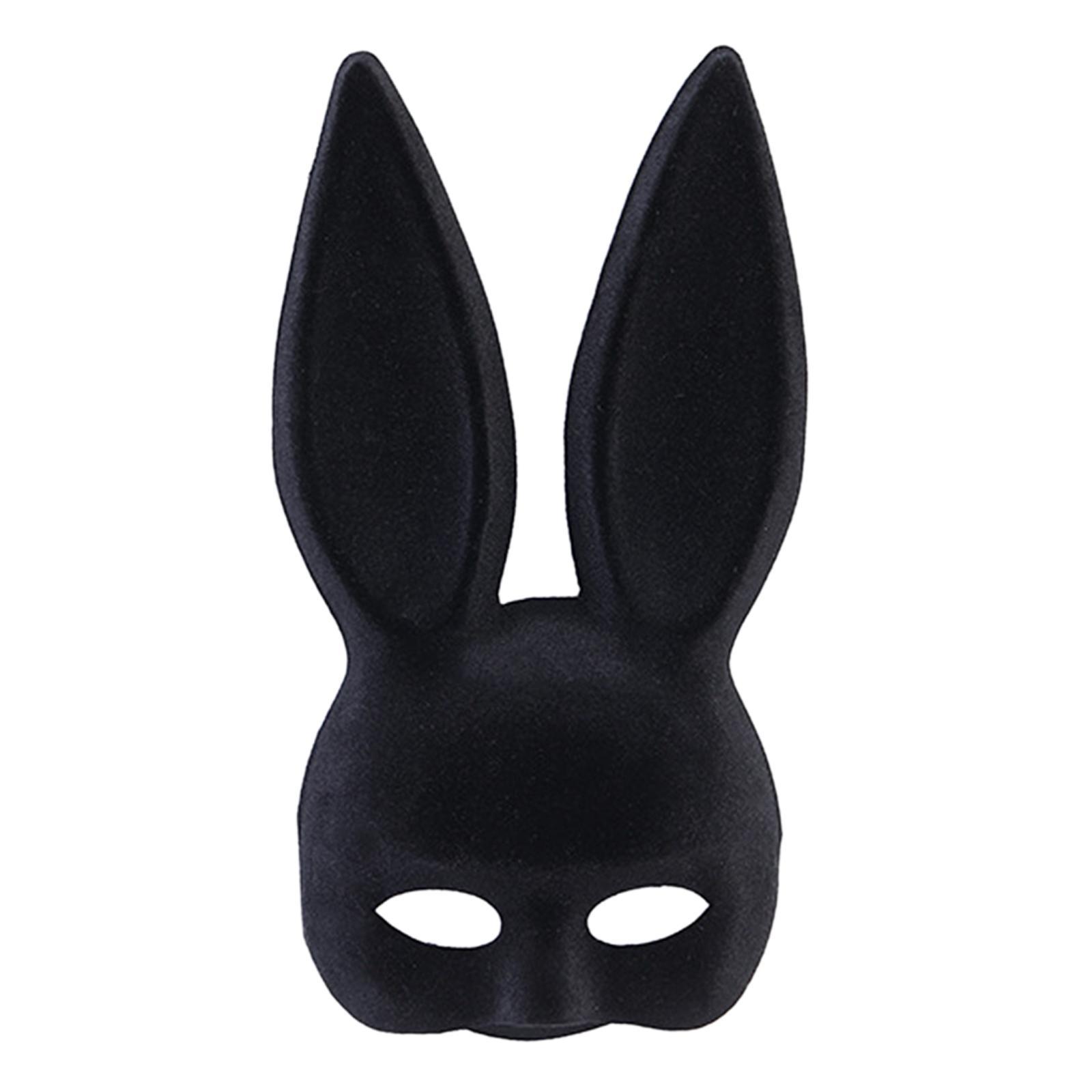 Ladies Masquerade Mask Head Mask Prop Fun Costum Props Bunny Mask for Masquerade Halloween