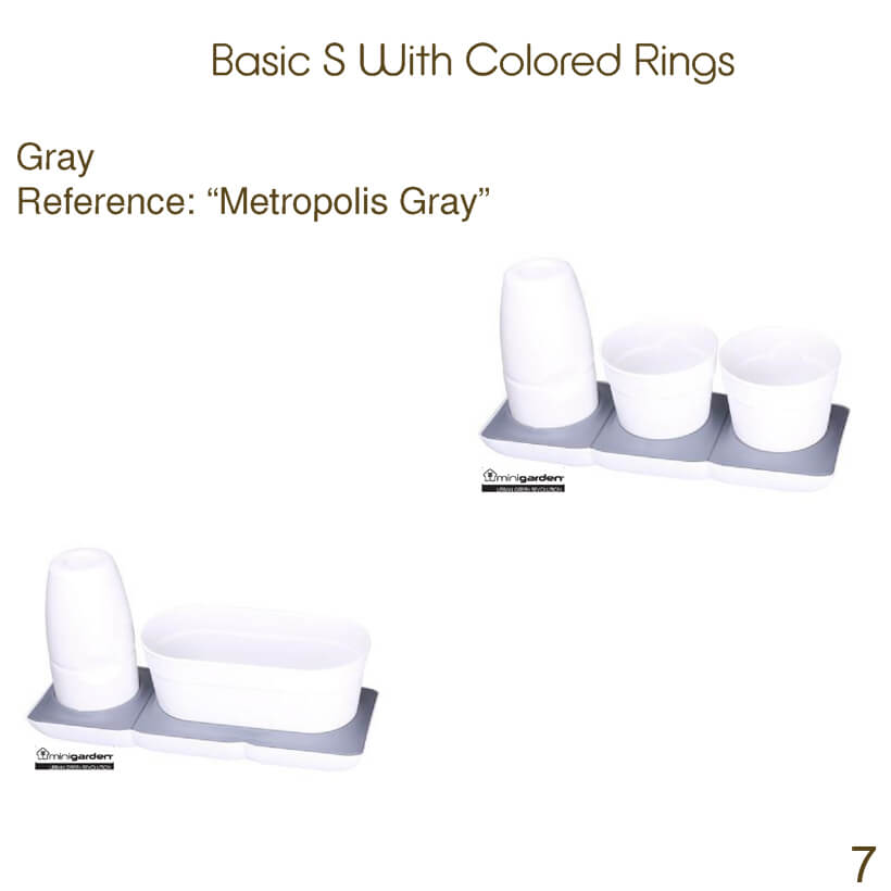 Vòng Phụ Kiện 5 Màu Color Ring Thay Thế Vòng Chậu Kit Trồng Cây Tự Dưỡng nhập khẩu Bồ Đào Nha Basic S và Basic UNO