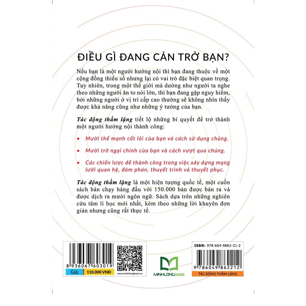 Sách: Tác Động Thầm Lặng - Làm thế nào để trở thành một người hướng nội thành công - TSKN