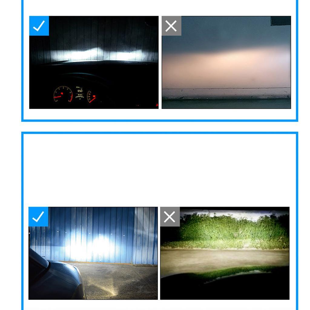 Car Headlight Bulbs LED Chips Conversion Kit Car LED Fog Headlight Bulbs Driving Lamp Beam Angle, Replacement Car Auto Headlight
