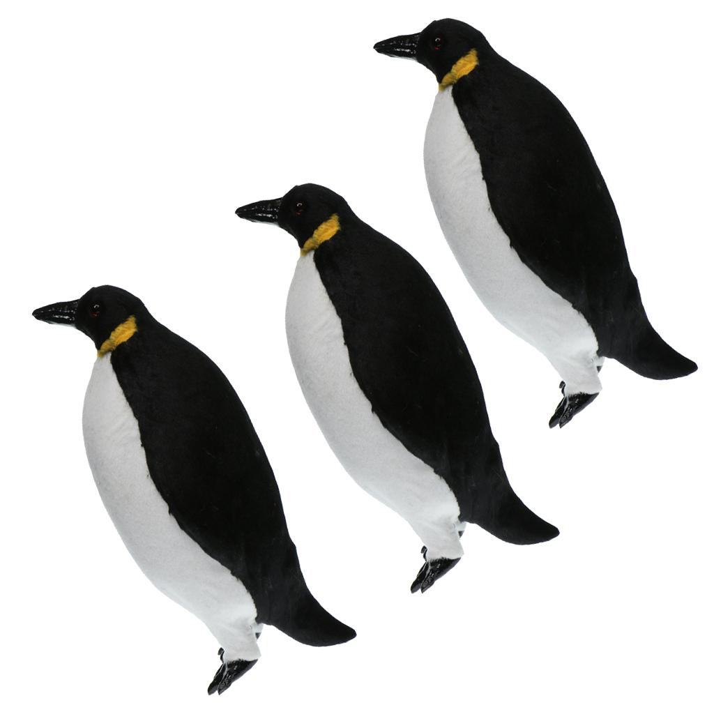 3 Xartificial Lông Chim Cánh Cụt Vườn Điêu Khắc Tượng Sân Bể Bơi Phao Tượng