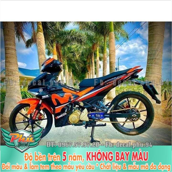 Tem rời Exciter 150 Movistar cam đen  -1