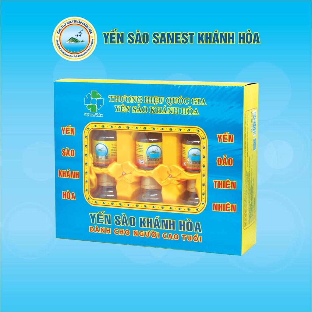 Nước Yến sào Khánh Hòa Sanest dành cho người cao tuổi đóng lọ 70ml