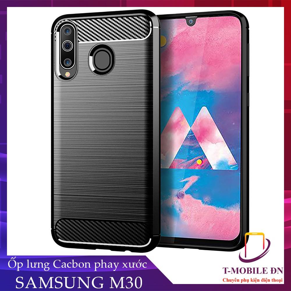 Ốp lưng Samsung M11 M20 M21 M30 M30s M31, Ốp Cacbon phay xước chống sốc chống vân tay cho Samsung M20 M21 M30 M30s M31