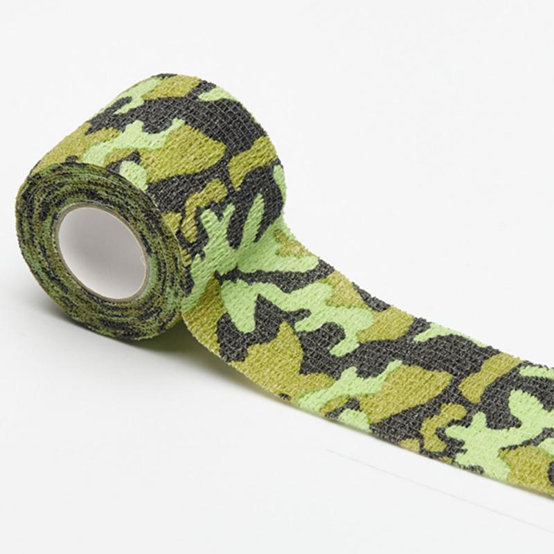 Camouflage Elastic Wrap Tape Hunt Disguise Elastoplast Self Adhesive Sports Protector Knee Finger Ankle Athletic Bandage