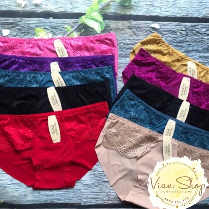 Quần lót nữ đúc su thun lạnh pha ren mềm mại, thoáng khí, thông hơi