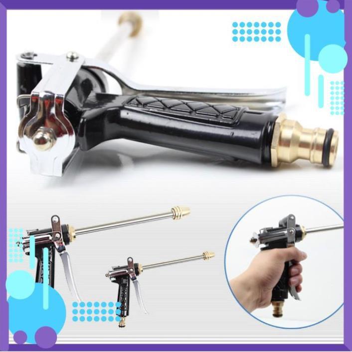 Vòi Xịt Nước️ Bộ dây vòi xịt nước rửa xe, tưới cây , tăng áp 3 lần, loại 20m 206318 đầu đồng, cút đồng