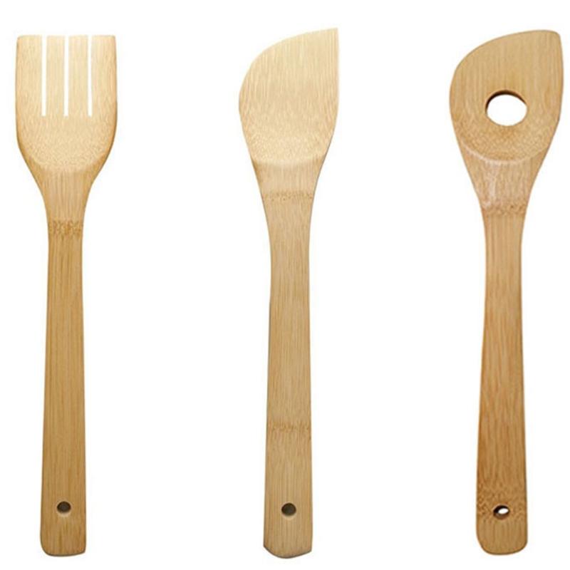 Thìa Gỗ Cho Nấu Ăn 5 Hữu Cơ Tre Tiện Dụng Bộ Dụng Cụ Nhà Bếp Thìa Đũa Thìa