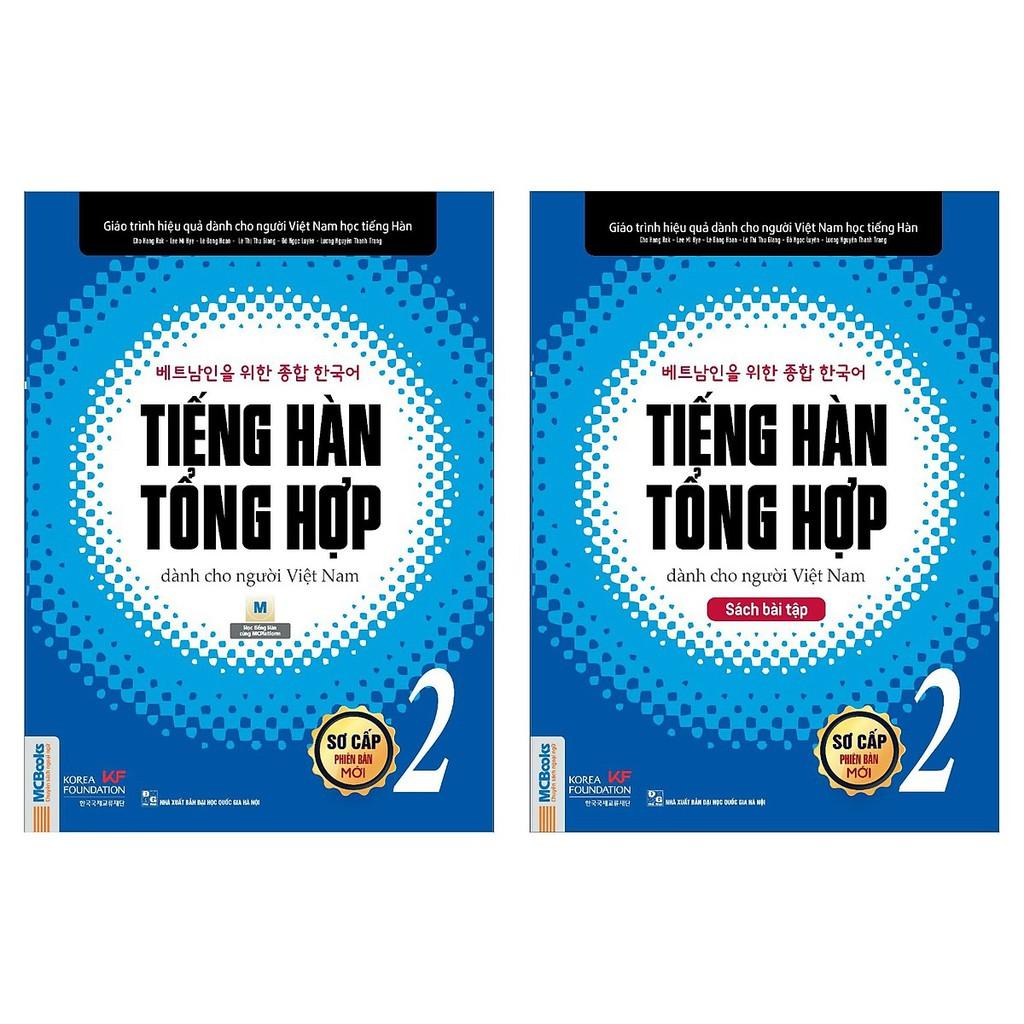 Sách - Combo Tiếng Hàn Tổng Hợp Dành Cho Người Việt Nam Sơ Cấp 2 (SGK + BT , Lẻ Tùy Chọn)