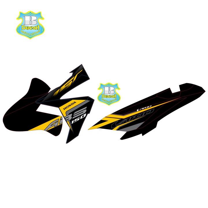 Tem rời vario 150 2017 vàng đen