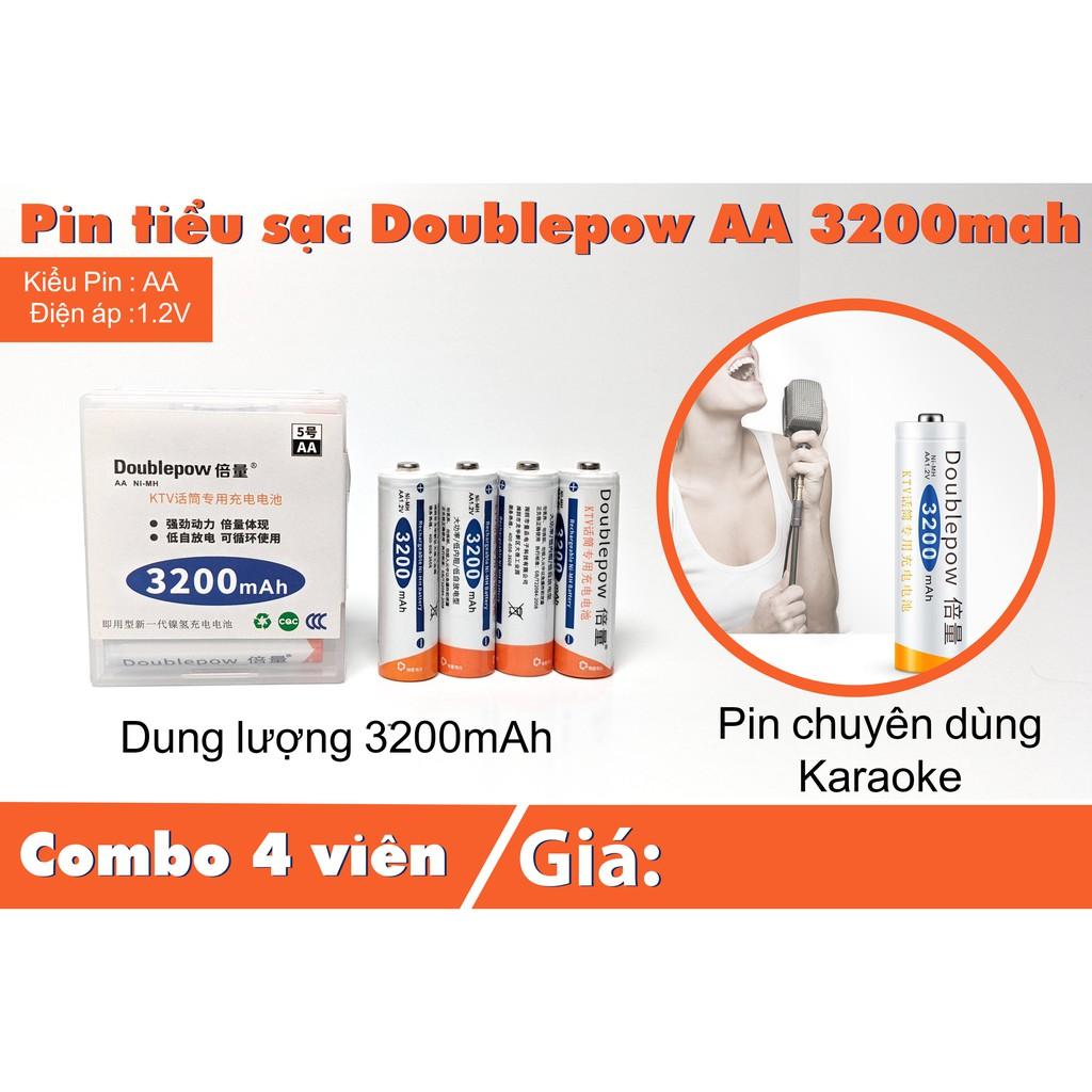 Combo pin AA 3200mAh kèm sạc hoặc pin riêng Doublepow UK93B giá siêu tốt hàng nhập loại 1 - Bảo hành 12 tháng