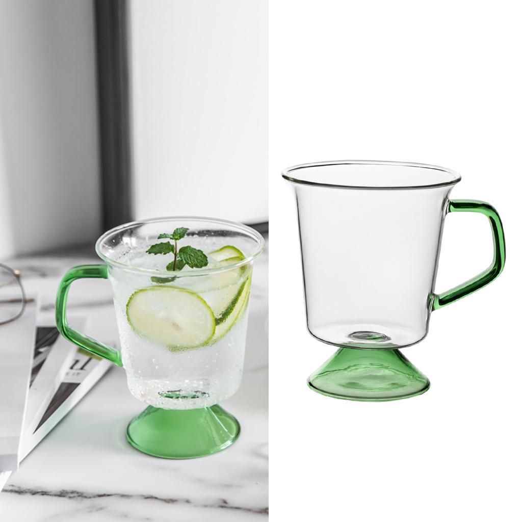 300ML Glass Mug Heat-Resistant Coffee Cup for Hot Office