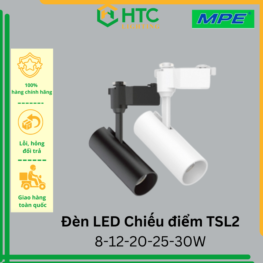Đèn LED chiếu điểm/ rọi ray 20-25-30W - Thương hiệu MPE