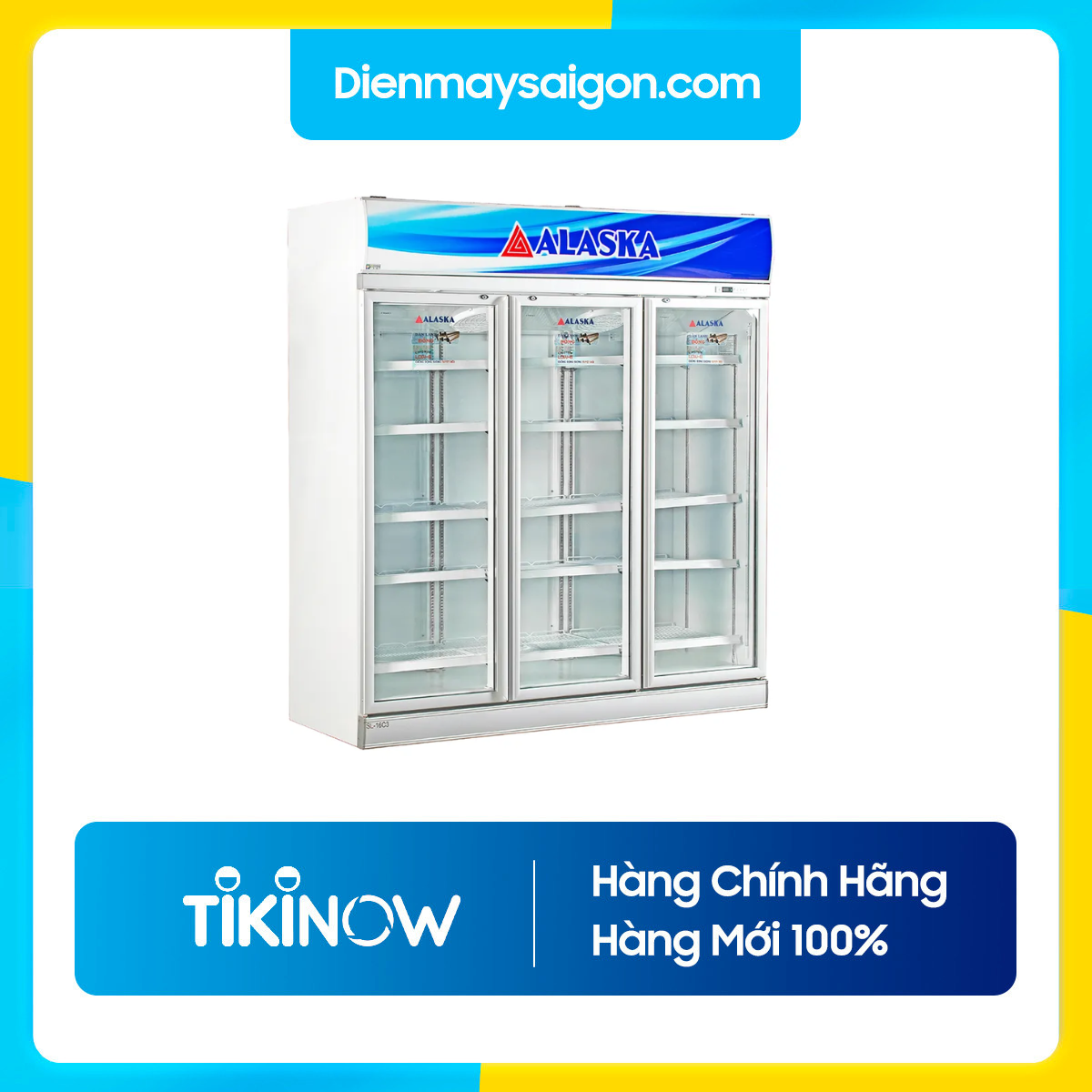 SL-16C3 - Tủ Mát Alaska 1600L 3 Cửa HÀNG CHÍNH HÃNG CHỈ GIAO HỒ CHÍ MINH