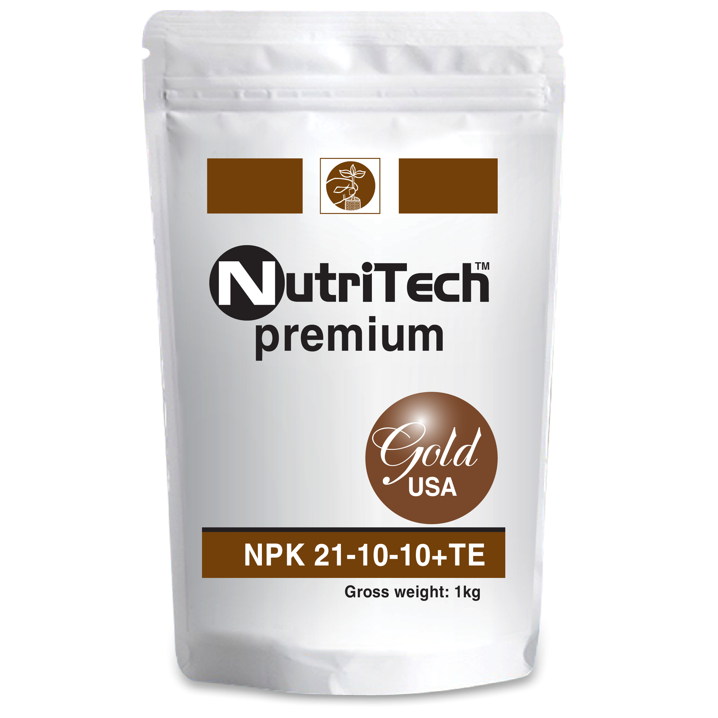 Phân Bón Hỗn Hợp NutriTech NPK 21-10-10+TE 1KG