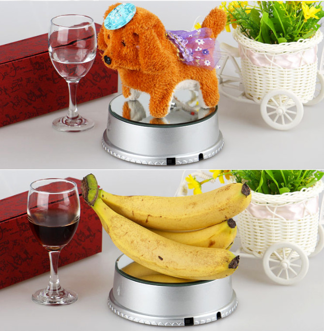 Đế xoay chưng sản phẩm mặt gương có đèn Led loại 11cm