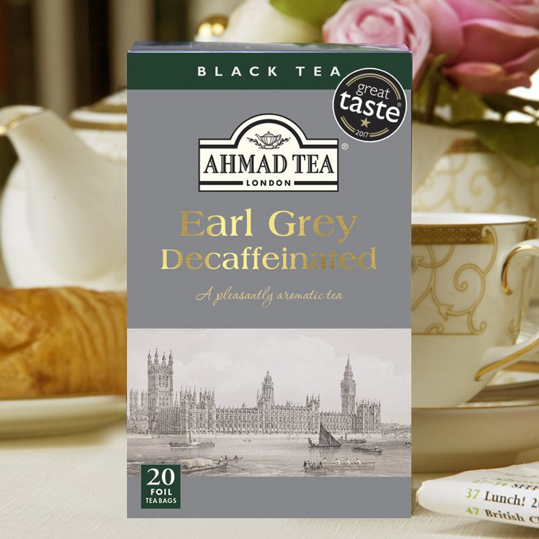 TRÀ AHMAD ANH QUỐC - BÁ TƯỚC (40g) - Earl Grey Decaffeinated - Không chứa Caffeine