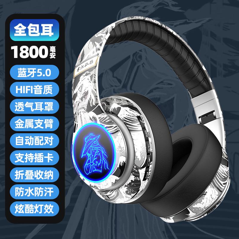 Tai nghe Bluetooth thể thao điện tử được ưa chuộng nhất gắn trên đầu loa siêu trầm có giá trị cao không dây tiêu chuẩn 20 mét với thẻ có thể gập lại