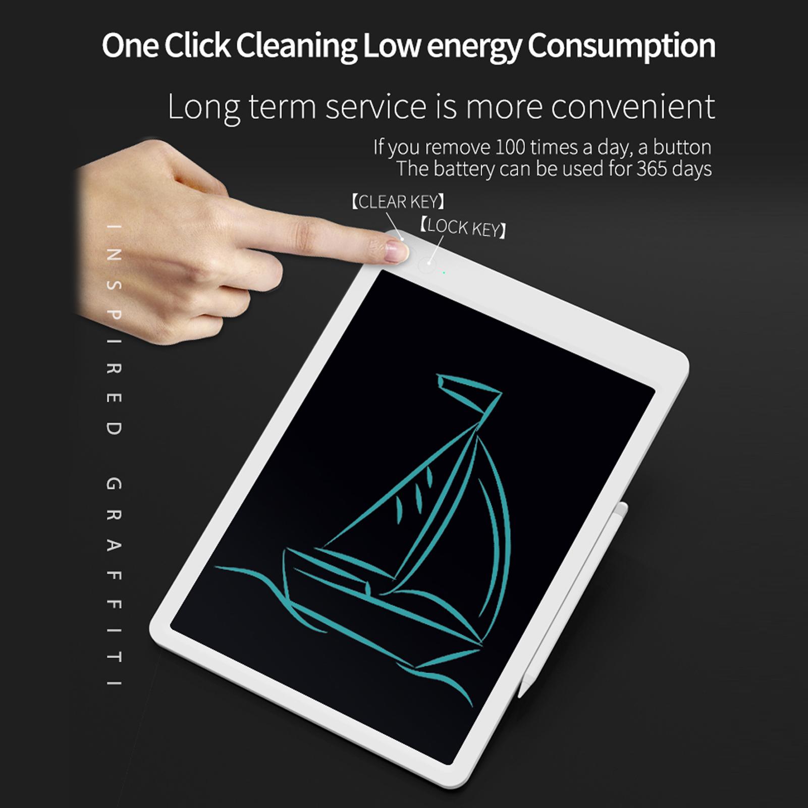 Bảng viết & vẽ Doodle màn hình LCD dành cho Gia đình, Trường học, Văn phòng, 13,5 inch