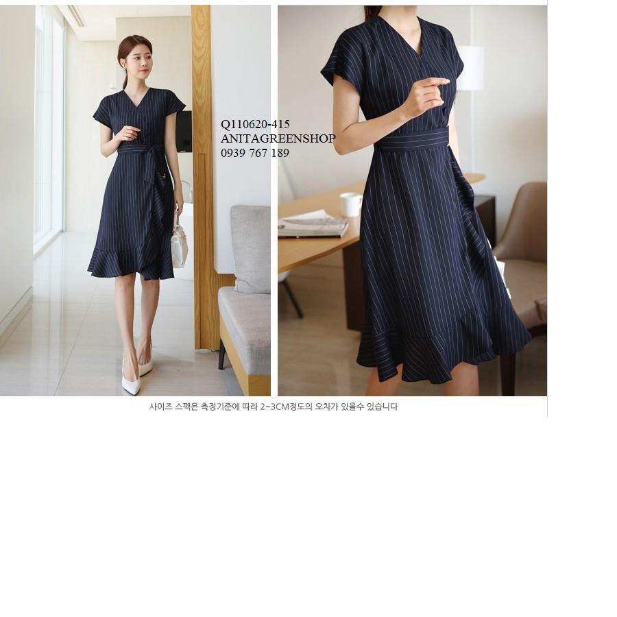 Q110620 ĐẦM SỌC CỔ V CÔNG SỞ
