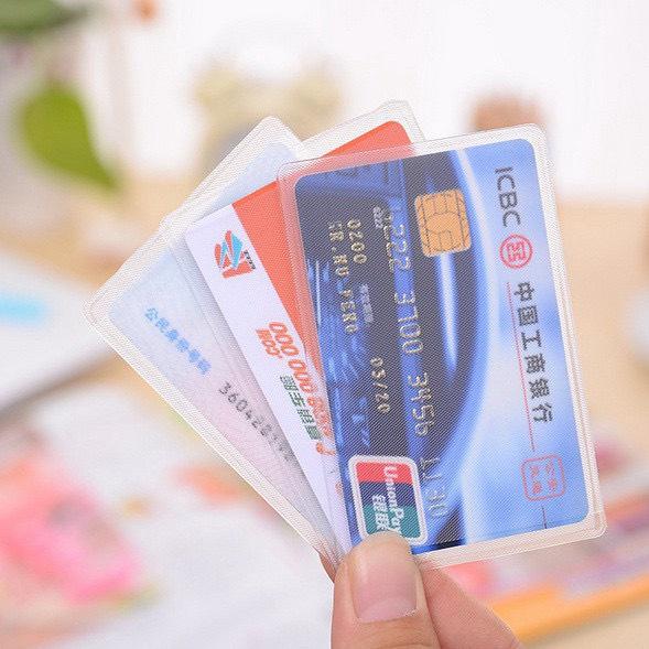 Vỏ Bọc Thẻ Trong Suốt, Túi Đựng Thẻ Căn Cước Công Dân, Thẻ ATM, Thẻ Ngân Hàng, Bằng Lái Xe, Bao Bọc Thẻ Đa Năng