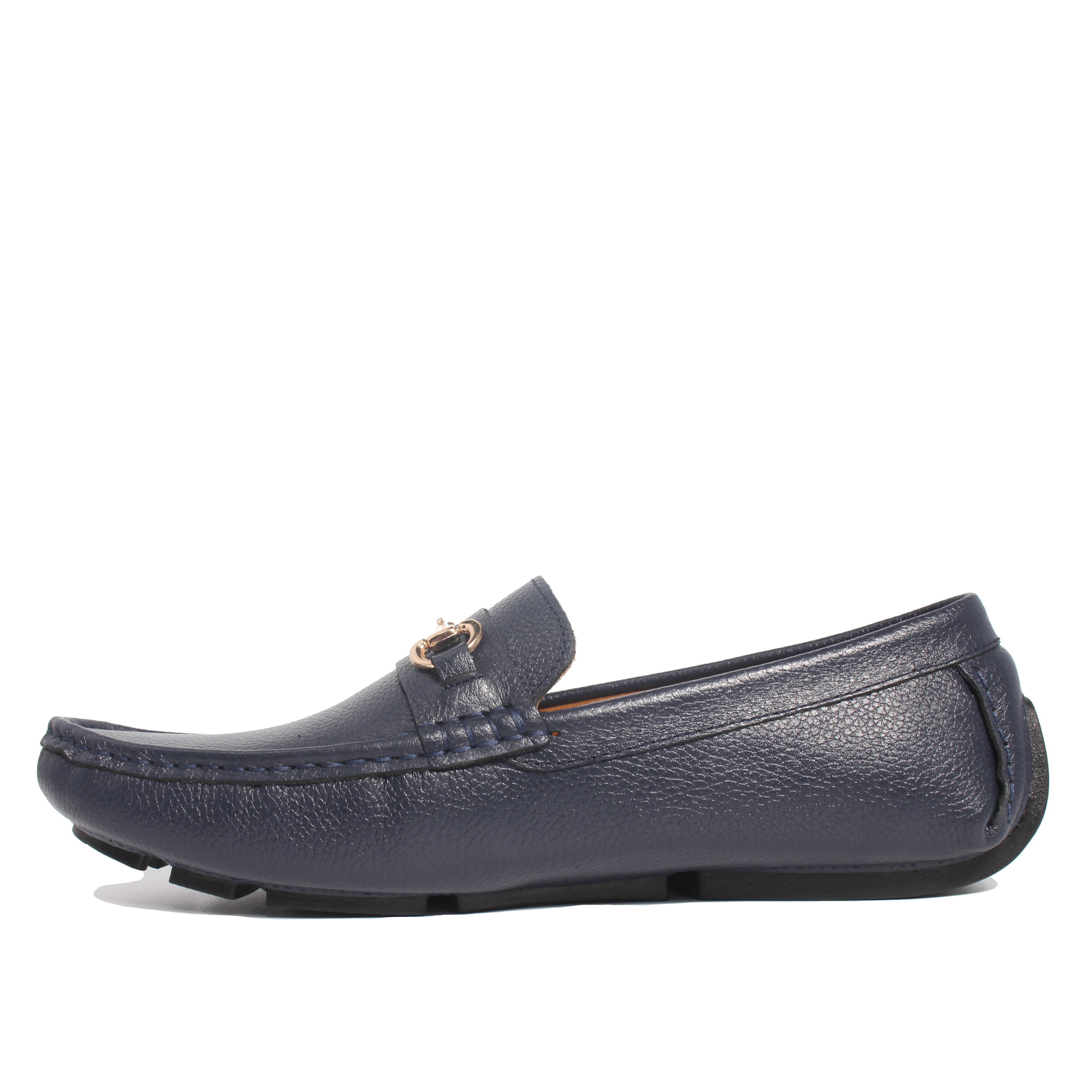 Giày MICHILUX Da Bò Thật Chính Hãng Horse Bit Moccasin CIEHM Màu Xanh Navy