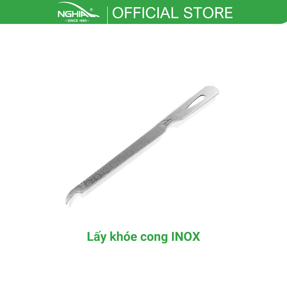 Cây Lấy Khóe Đầu Cong Inox Hỗ Trợ Móc Khóe và Vệ Sinh Khóe KỀM NGHĨA