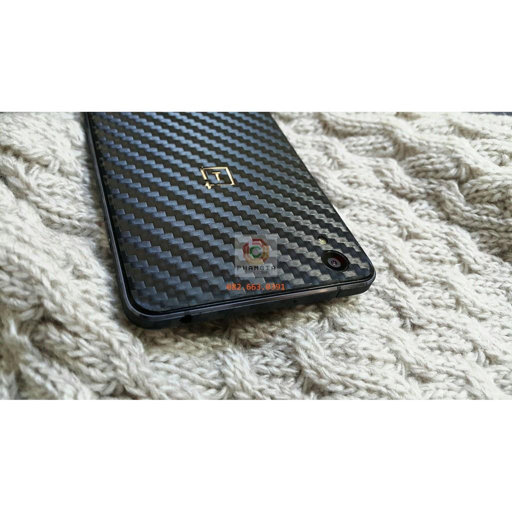 Miếng dán mặt lưng skin carbon dành cho Oneplus X