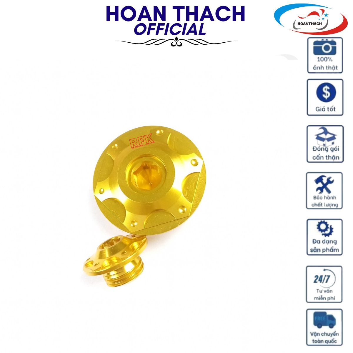 Ốc Mâm Lửa Honda Màu Vàng ( Hàng Thường ) HOANTHACH SP001159