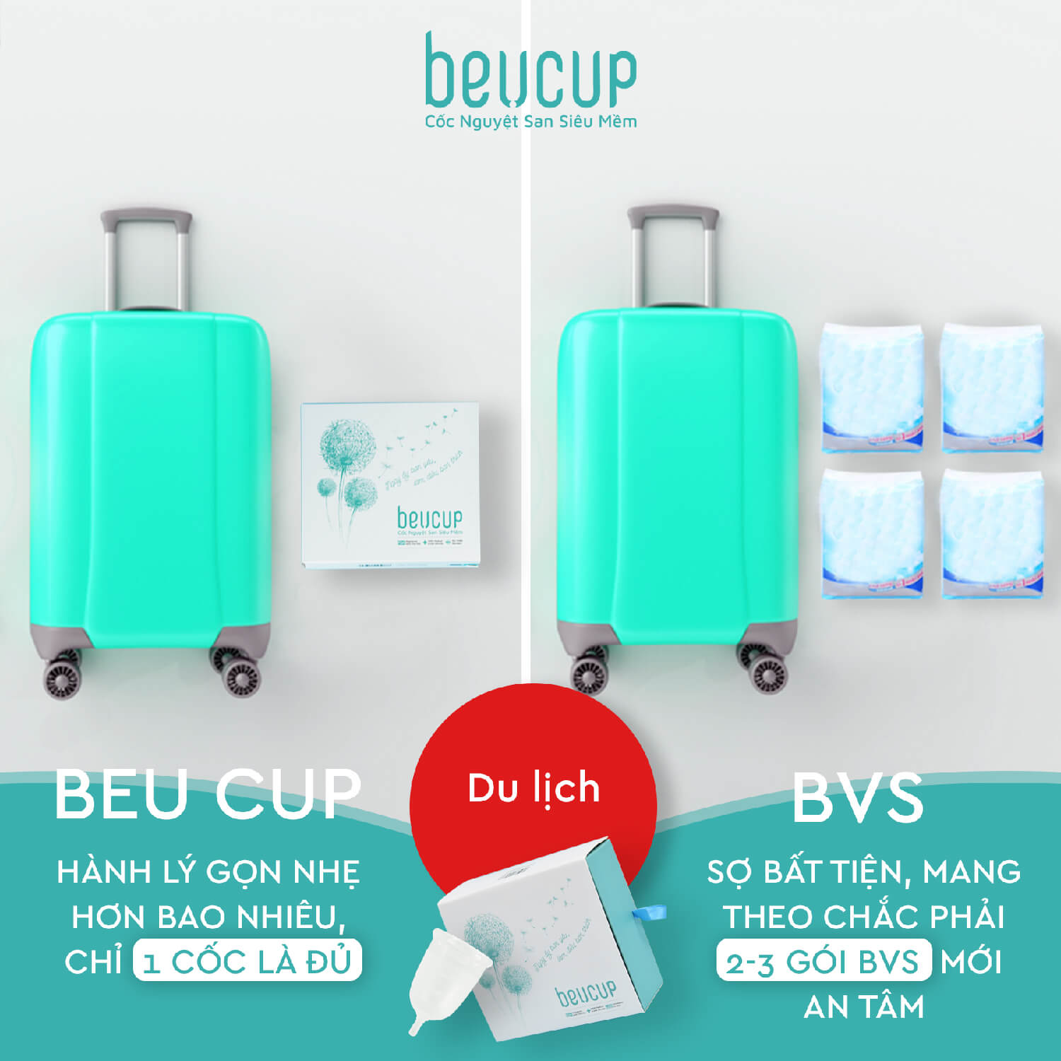 COMBO 2 bộ sản phẩm Cốc Nguyệt San BeU Cup TẶNG 1 hộp dung dịch vệ sinh BeU Care, chuẩn FDA HOA KỲ, 100% silicone Y Tế WACKER ĐỨC, HÀNG CHÍNH HÃNG