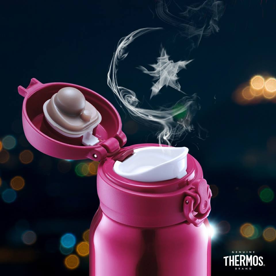 Bình giữ nhiệt Nhật Bản inox Thermos nút bấm 500ml JNL 502 SBR - Hàng chính hãng