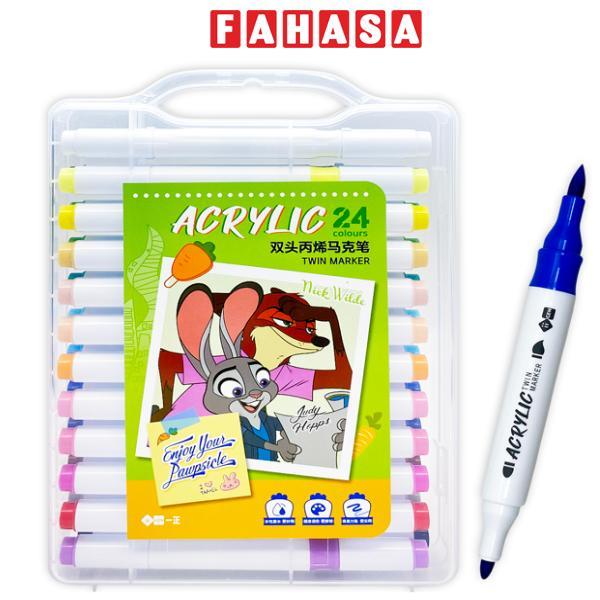 Hộp 24 Màu Marker Acrylic - iiGEN YZ360018