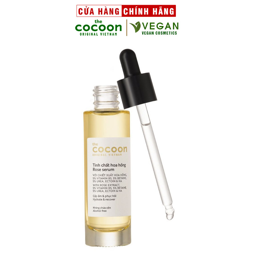 Serum hoa hồng Cocoon 30ml cấp ẩm phục hồi thuần chay