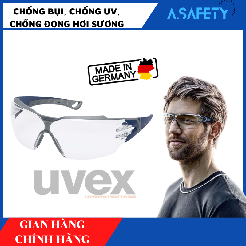 Kính bảo hộ UVEX chống bụi, chống hơi nước, chống tia UV, mắt kính thể thao, thời trang