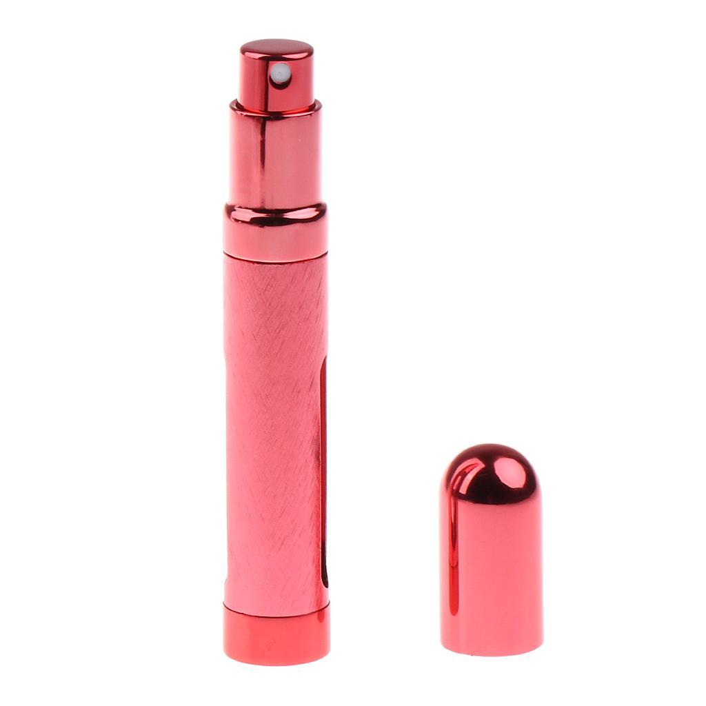 Travel 8ml Fine Mist Sprayer Bottle Makeup Atomizer Fragrance Aftershave Perfume Aluminum Essential Oil Container Vial