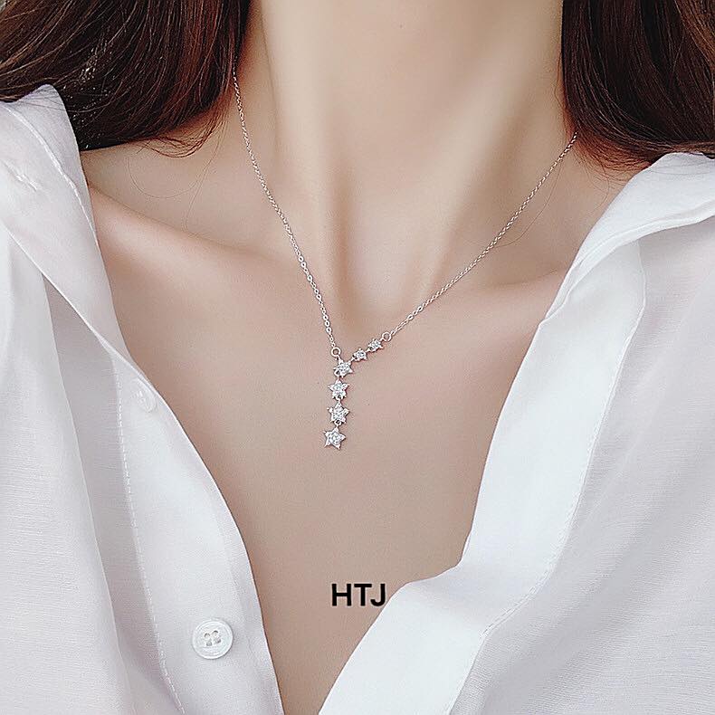 Dây chuyền nữ chất liệu bạc Ý mặt ngôi sao MS11b