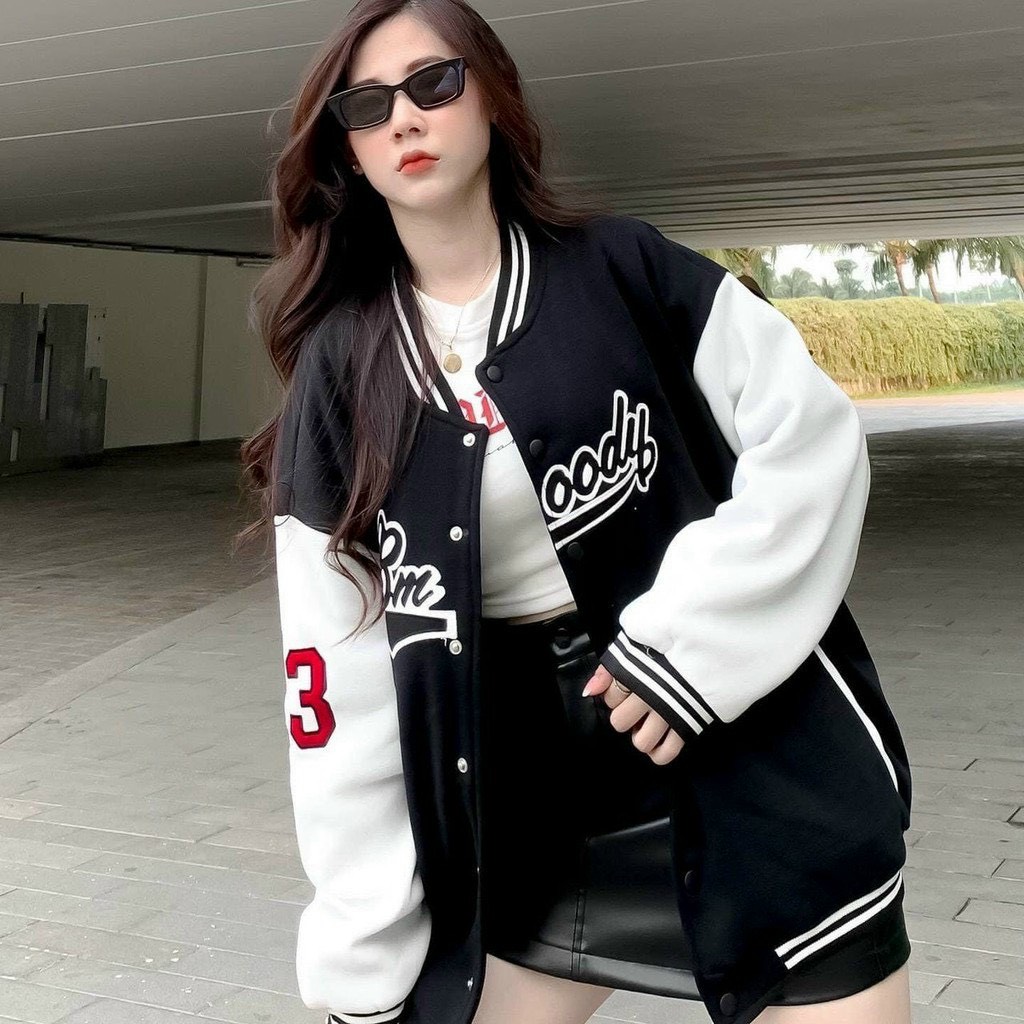 Áo khoác dù BOMBER from rộng, chất liệu dù 2 lớp UNISEX siêu xinh chất lượng phù hợp với giá tiền