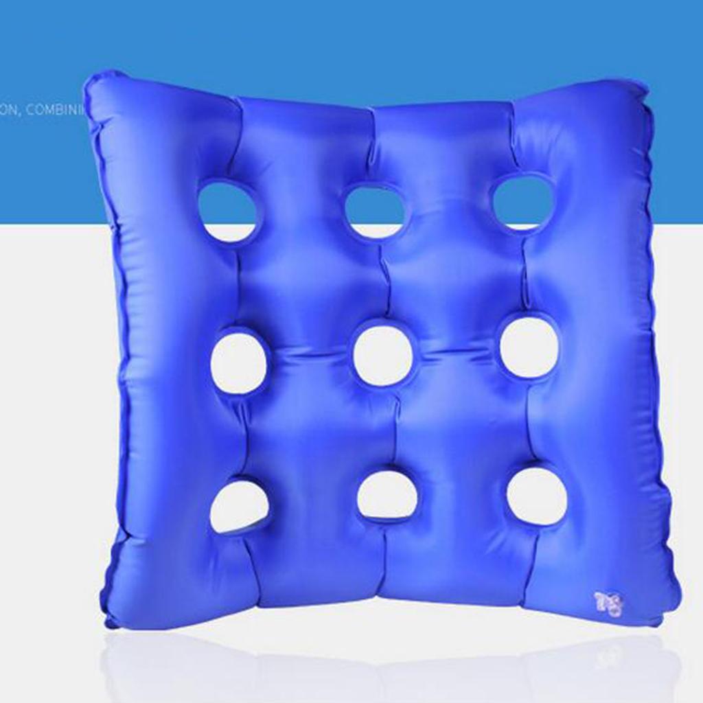 2 Pieces Inflatable Wheel Chair Car Seat Cushion Breathable Bed Sores Pillow