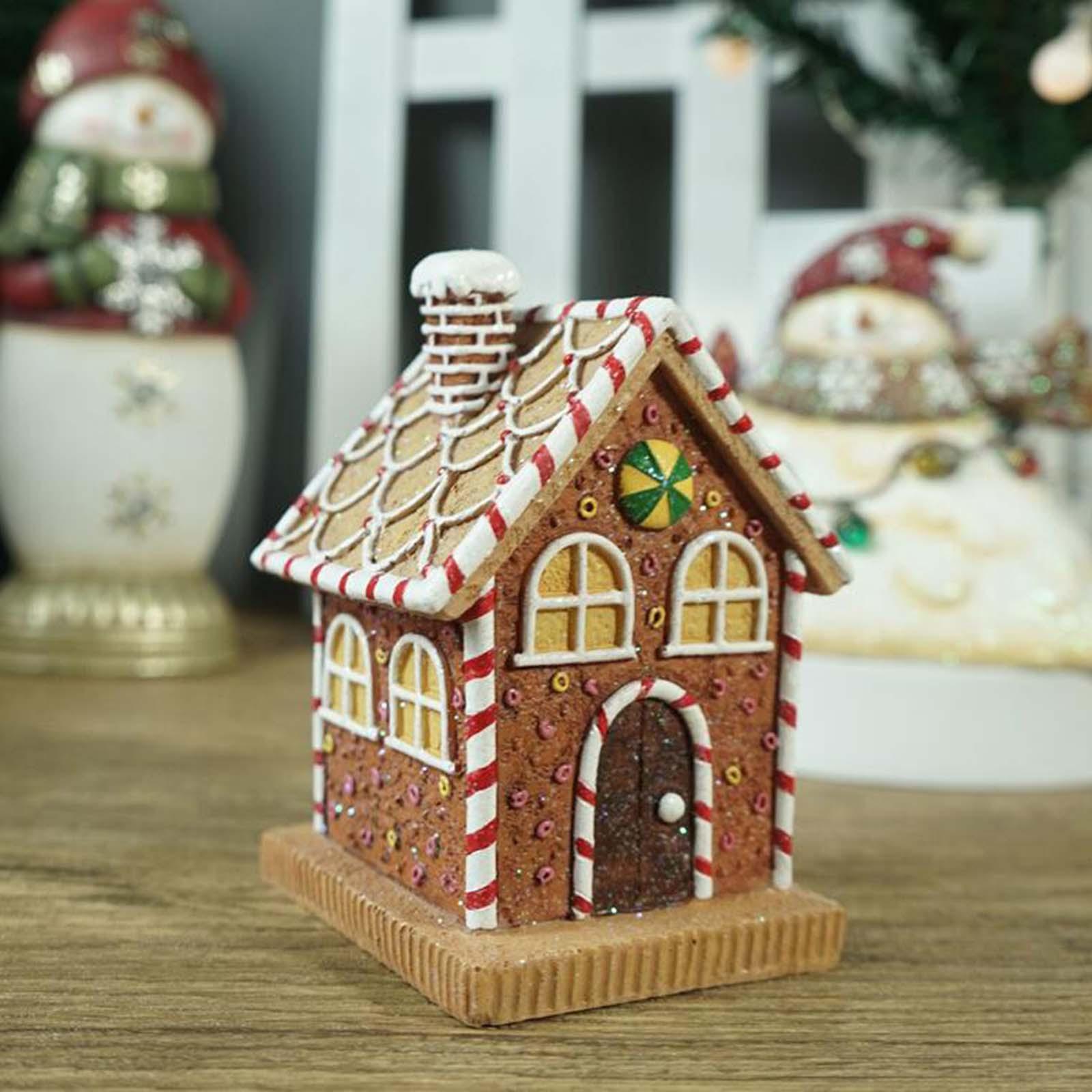 Light up Dollhouse Building Set Landscape House for Collection Home Decors