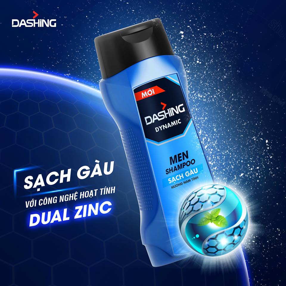 Dầu Gội Sạch Gàu Cho Nam Giới Dashing Dynamic Men Shampoo 180g