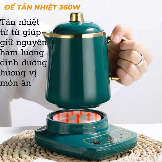 Cốc Sứ Chưng Yến Cốc Hầm Điện Đa Năng Cao Cấp Có Hẹn Giờ Và HDSD Bằng Tiếng Việt