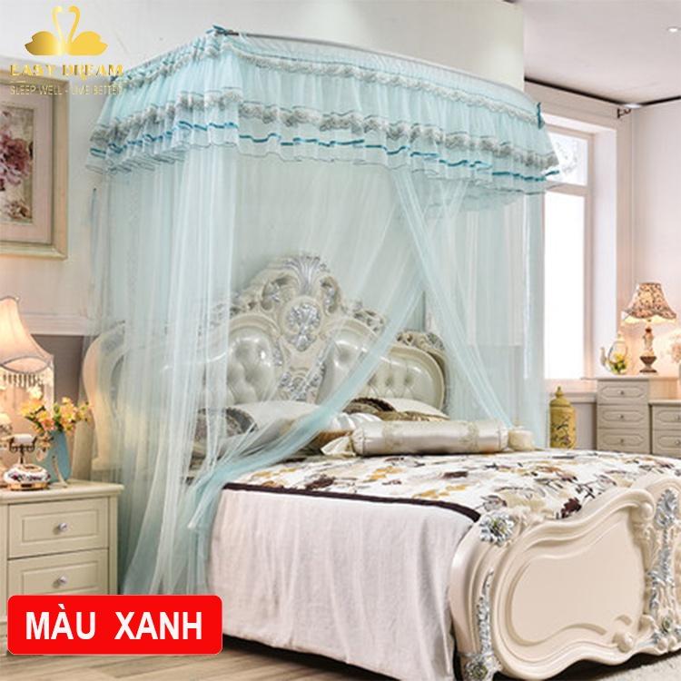 Màn Khung thu gọn không khoan tường cao cấp EASY DREAM -Mùng ngủ thu xếp gọn đầu giường chống muỗi đẹp kiểu coong chúa