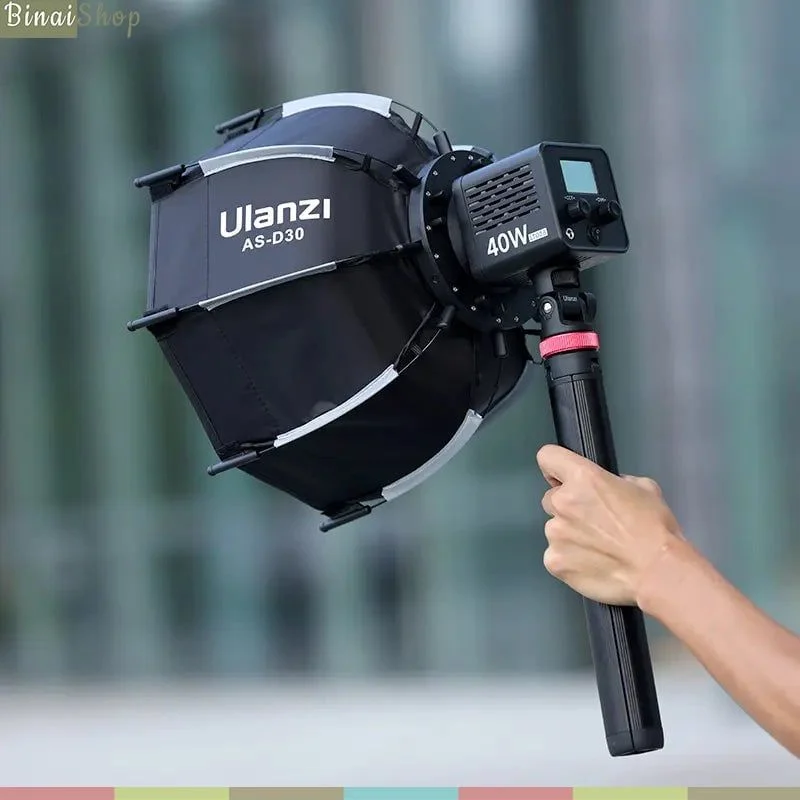 Ulanzi AS-D30 - Sofbox Bát Giác Mini Hỗ Trợ Quay Phim, Chụp Hình, Kết Nối Dễ Dàng Với Ngàm Bowens - Hàng chính hãng