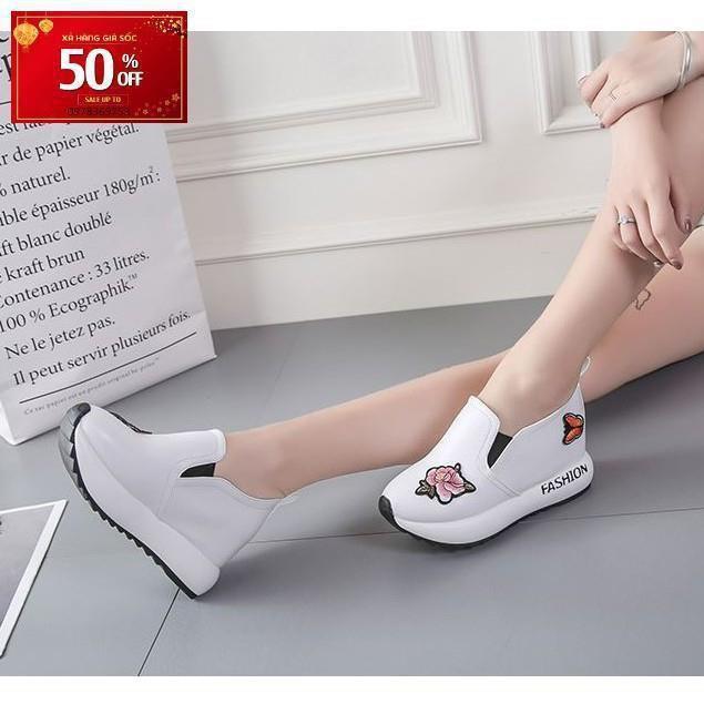 Giày Sneaker độn đế thời trang S1066 (Trắng)